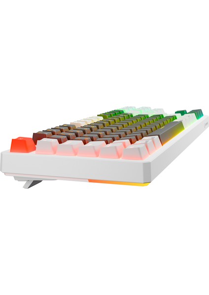 Yoru Tkl Gri/beyaz Type-C Bağlantılı Outemu Red Swich Q Mekanik Gaming Oyuncu Klavye Rgb indirimleri