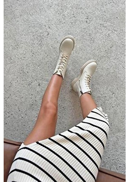 Happy Kadın Hakiki Deri Postal Bot Bej fırsatları