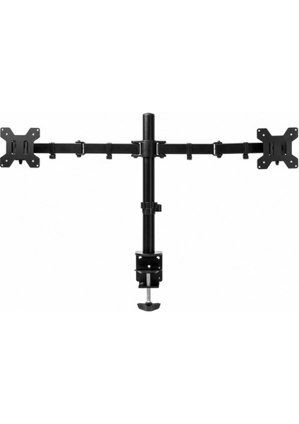 Çift Kollu 13"-27" 10 kg Masaüstü Monitör Askı Aparatı – Vesa 75X75 / 100X100, 360° Döner, Ergonomik