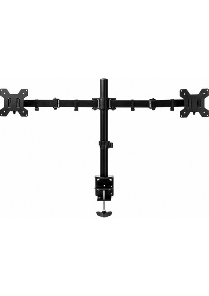 Çift Kollu 13"-27" 10 kg Masaüstü Monitör Askı Aparatı – Vesa 75X75 / 100X100, 360° Döner, Ergonomik indirimleri