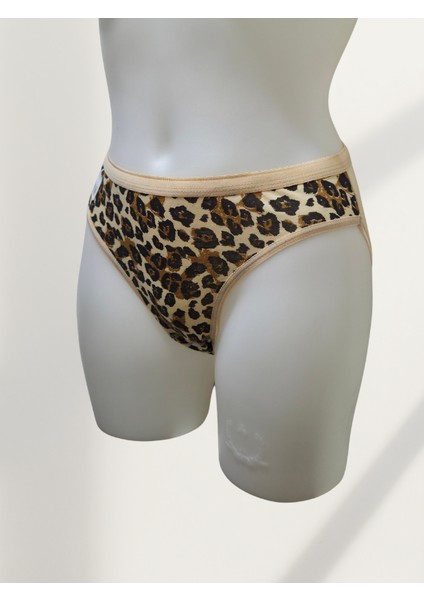 Kadın Karışık Leopar Desenli 6'lı Bikini Külot fırsatları