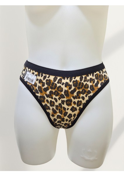 Kadın Karışık Leopar Desenli 6'lı Bikini Külot