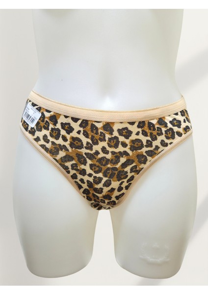 Kadın Karışık Leopar Desenli 6'lı Bikini Külot