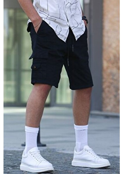 Siyah Kargo Cep Erkek Kapri Şort 5737 fiyatları