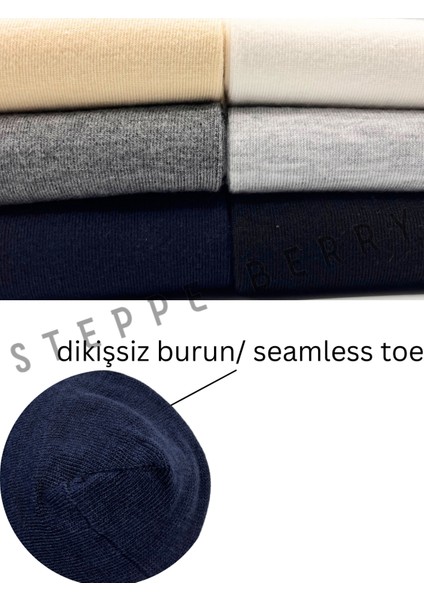 6 Çift Kadın Dikişsiz Lastiksiz Bambu Soket Çorap fiyatları