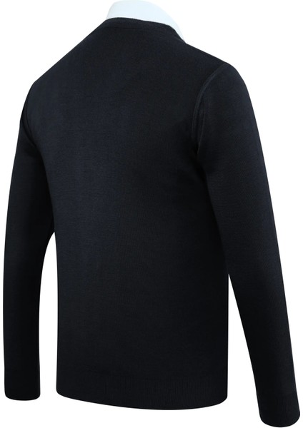 Erkek Düğmeli Hırka Cepli Desenli Çelik Örgü Klasik Kalıp - 5205M fırsatları