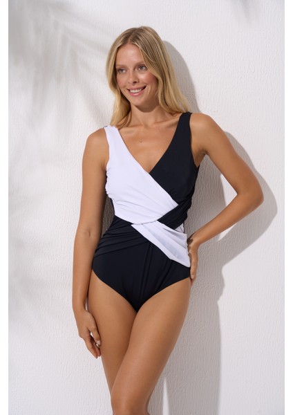 Kalın Askılı Sabit Kaplı Kruvaze Mayo fiyatları