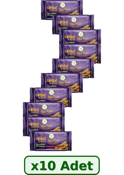 Glutensiz Peynirli Dereotlu Mini Kraker 85 gr x 10 Adet