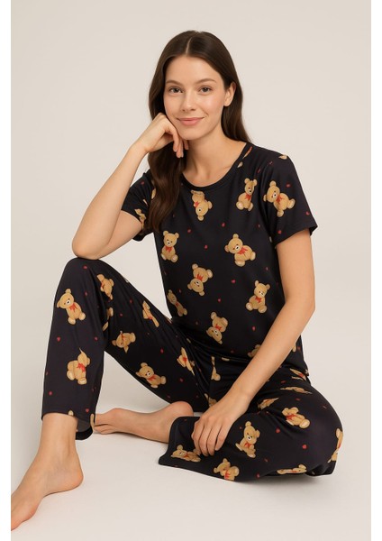 Kadın Kısa Kollu Pijama Takımı