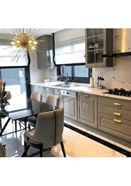 Beyaz Keten Katlamalı Perde Siyah Biyeli Modern Tasarım Kahverengi Renk modelleri