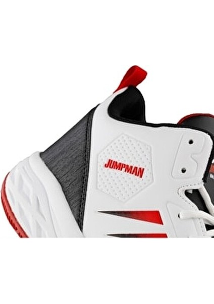 27800 Genç Beyaz/kırmızı/siyah Basketbol Ayakkabısı