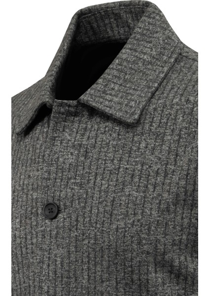 Erkek Kışlık Kumaş Hırka Çizgili Desenli Klasik Kalıp - 5234G modelleri