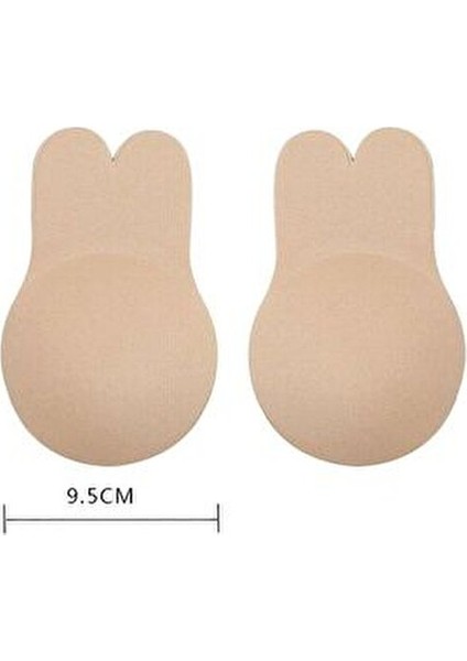 Kadın Ten Renk Göğüs Dikleştirici Göğüs Ucu Gizleyici Meme Kaldıcırıcı Sütyen Yapışkanlı Askısız