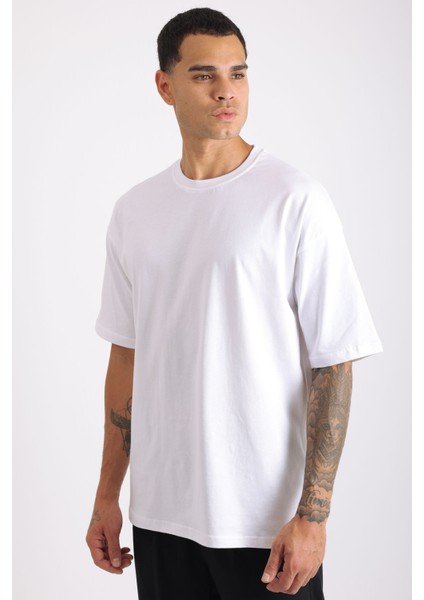 %100 Pamuk Overfit Erkek Basic T-Shirt, Erkek Sade Tişört fiyatları