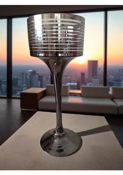 Vintage Smoky Metalik Dekoratif Obje 2'li Set & 38 cm fırsatları