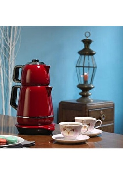 A332 Demiks Kırmızı 2000 W Çelik Çay Makinesi fiyatları