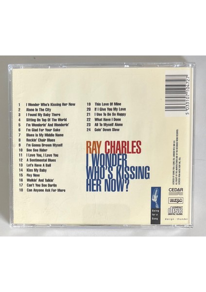 Ray Charles I Wonder Who's Kissing Her Now CD (Orijinal Dönem Baskı Cd) fiyatları