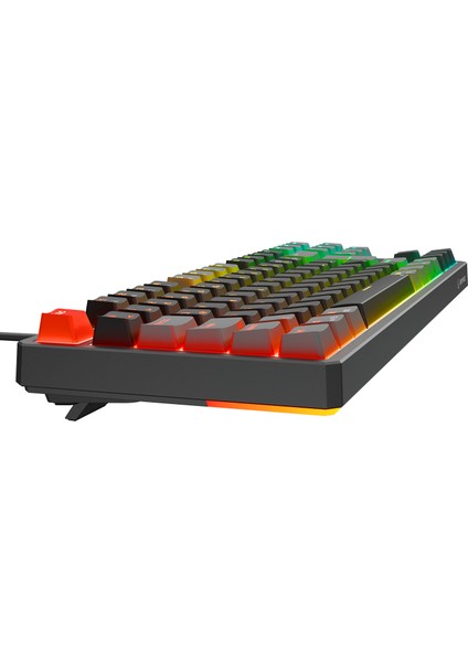 Yoru Tkl Siyah/gri Type-C Bağlantılı Outemu Red Swich Q Mekanik Gaming Oyuncu Klavye Rgb indirimleri