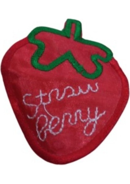 Aplike Ütü Ile Yapışan Büyük Çilek Desen