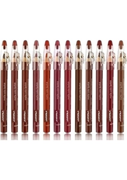12'li Kalemtıraşlı Kalın Dudak Kalemi