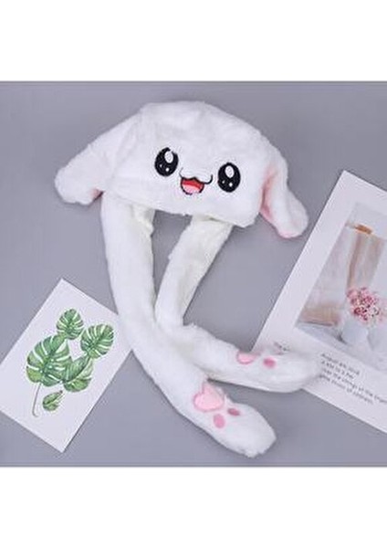 Sevimli Tavşan Şapka Bere Kış Hareketli