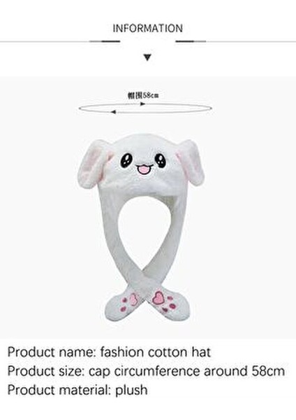 Sevimli Tavşan Şapka Bere Kış Hareketli fiyatları