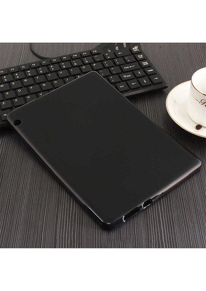 Matepad T5 10 Uyumlu Tkdw Tablet Süper Silikon Kapak-Siyah