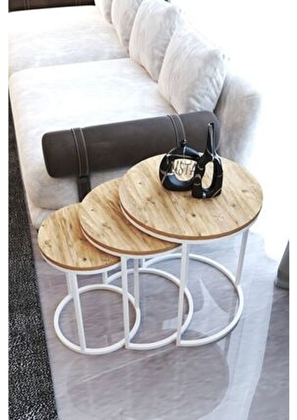 Usta Beyaz Metal C Zigon Antik Çam Ahşap Zigon Sehpa fiyatları