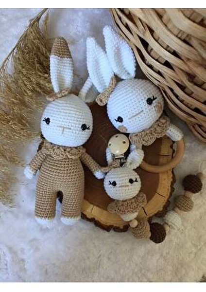 Amigurumi Minik Tavşan Set Örgü Oyuncak