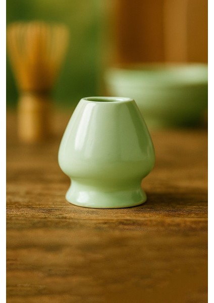 Seramik Chawan Matcha Çayı Köpürtme Kasesi ve Whisk Matcha Tutucu MT216 modelleri