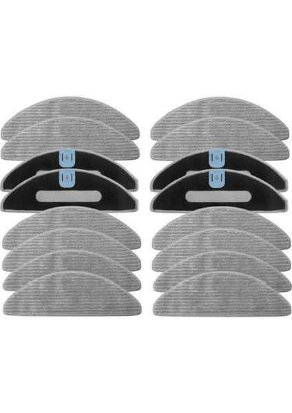 Irobot Oraya Için 16 Pcs Po Pads Combo I5, I5+, J5, J5+ Robot Vakum Mikrofiber Yıkanabilir Yeniden Kullanılabilir Kumalı (Yurt Dışından)