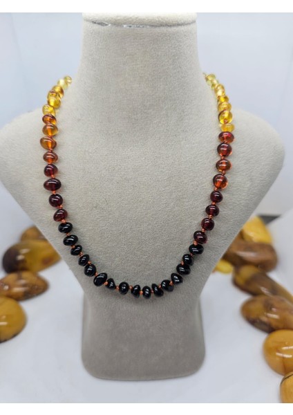 Kehribar Bebek Kolyesi Gökkuşağı fiyatları