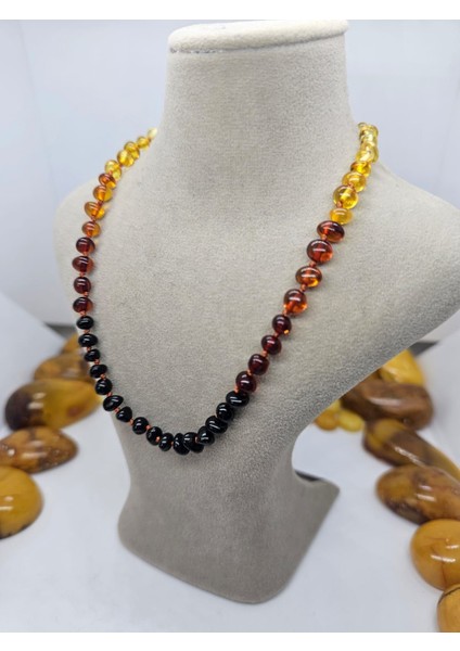 Kehribar Bebek Kolyesi Gökkuşağı modelleri