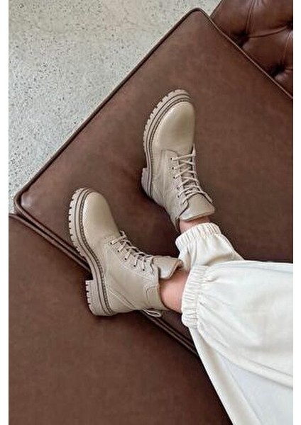 Stones Kadın Hakiki Deri Postal Bot Vizon fiyatları