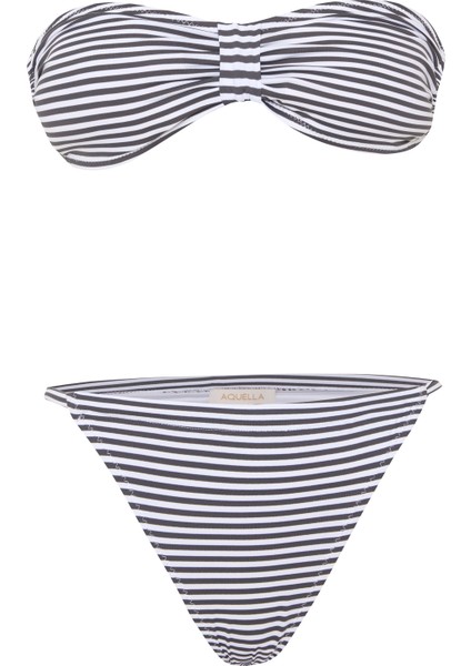 Stripe Straplez Bikini