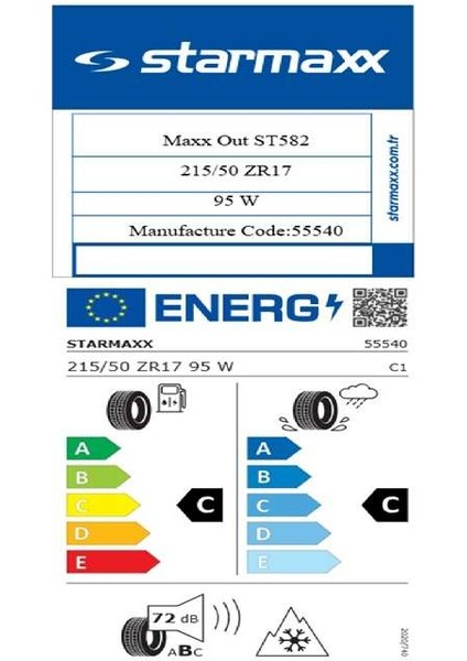 215/50 R17 Tl 95W Reinf. Maxxout ST582 Oto 4 Mevsim Lastiği (Üretim Yılı:2025) fiyatları