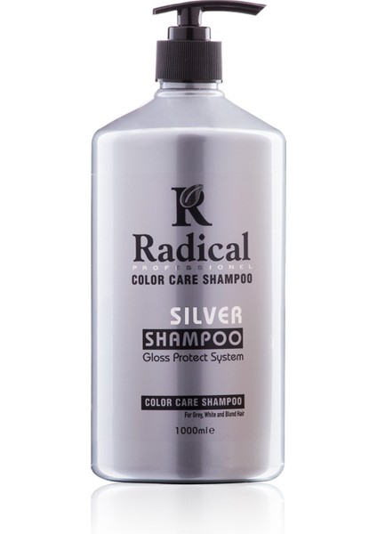 Silver Şampuan 1000ML - Gri ve Beyaz Saçlar Için Renk Bakım Şampuanı