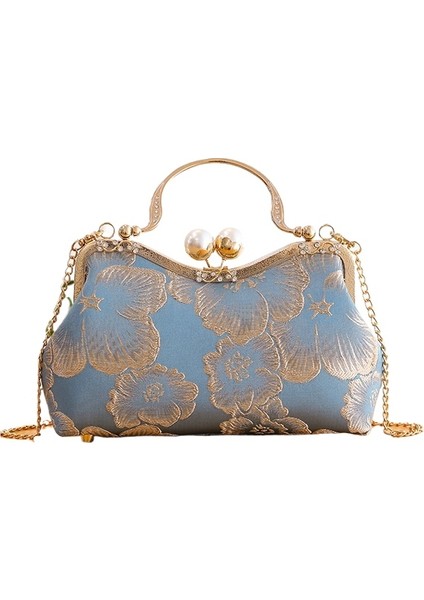 Cheongsam Çanta Çin Tarzı Kadın Çantası El Çantası Podyum Hediye Çantası Omuz Çantası (Yurt Dışından)