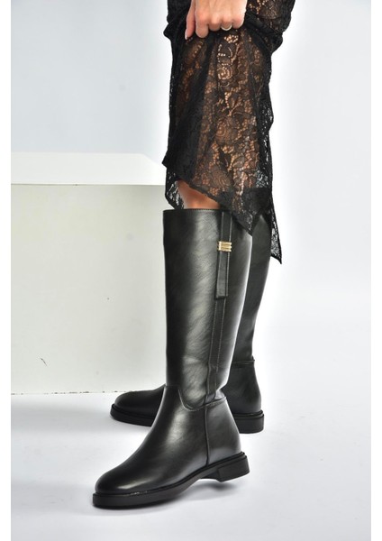 V973000809 Siyah Klasik Kadın Çizme fiyatları