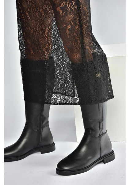V973000809 Siyah Klasik Kadın Çizme fırsatları