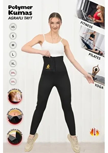 Ekstra Yüksek Bel Agraflı Termal Tayt Yetişkinler İçin Maksimum Terleme Sağlayan Ürün indirimleri