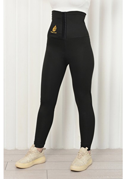 Ekstra Yüksek Bel Agraflı Termal Tayt Yetişkinler İçin Maksimum Terleme Sağlayan Ürün