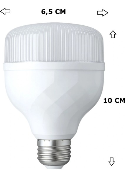 15W Torch Ampul E27 T-Bulb LED Beyaz Renk 1800 Lümen modelleri
