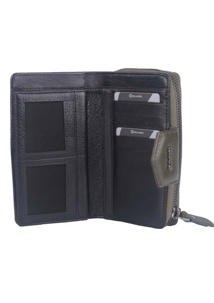 Hakiki Deri Kadın Cüzdan Yeşil 2716 fırsatları