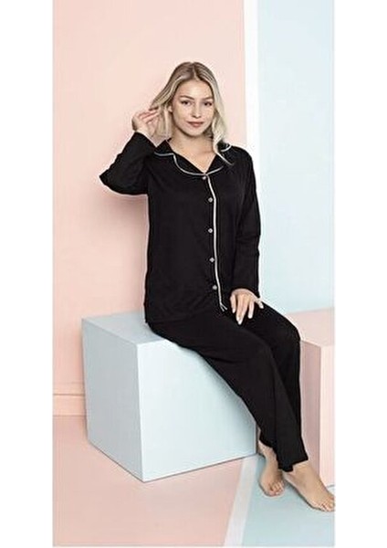 Ercan Gömlek Uzun Kol Siyah Pijama Takımı fırsatları