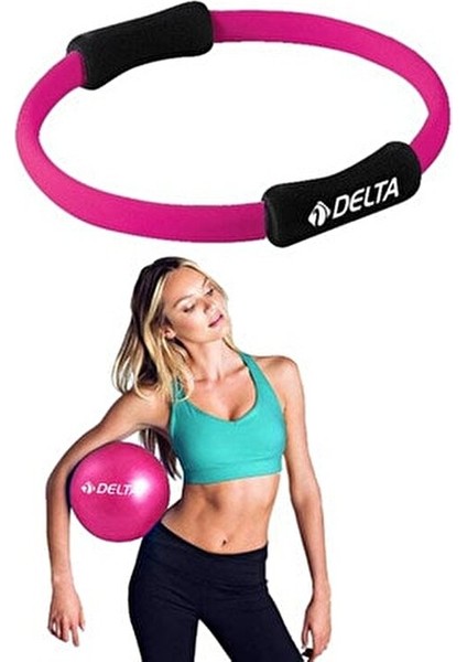 Pilates Egzersiz Çemberi, 20 cm Mini Pilates Topu Over Ball Plates Seti