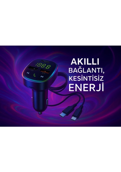 VİTTA G15 Siyah Fm Transmitter Araç Şarj Cihazı (18W Hızlı Şarj - Usb/type-C/tf Kart Destekli) indirimleri