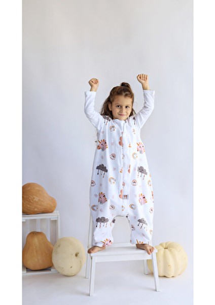 Organik Pamuk Pazen Kışlık Uyku Tulumu, Unicorn Desenli Çocuk ve Bebek Tulumu fırsatları