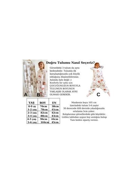 Organik Pamuk Pazen Kışlık Uyku Tulumu, Unicorn Desenli Çocuk ve Bebek Tulumu