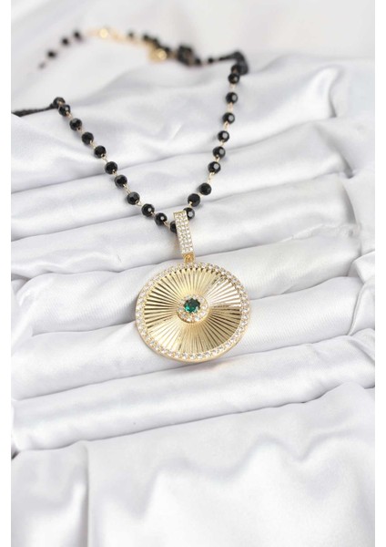 316L Çelik Zincir Kristal Boncuklu Kadın Kolye - PRT3500EB08918 fiyatları